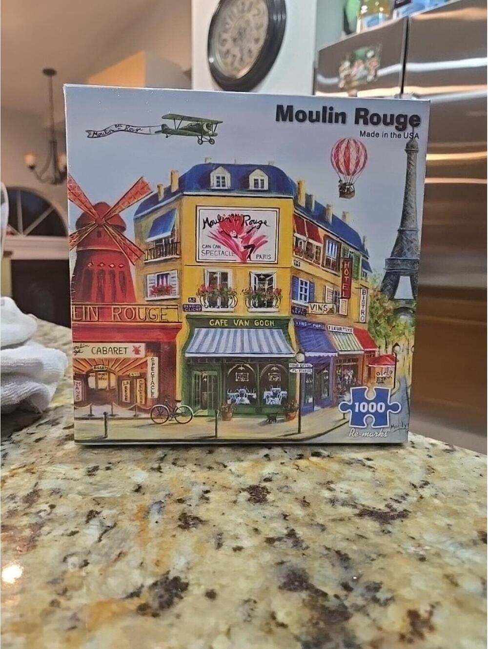 Re-Marks Moulin Rouge Paris 1000 piece Jigsaw Puzzle Marilyn Dunlap Nib New